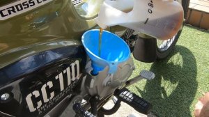 Honda Cross Cub 110cc Oil change