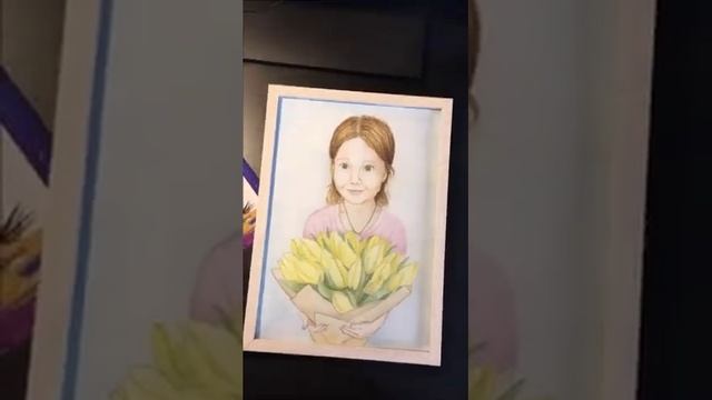 Рисование: Акварельный портрет девочки поэтапно, вручение его победительнице конкурса @maryartkrd смотреть онлайн