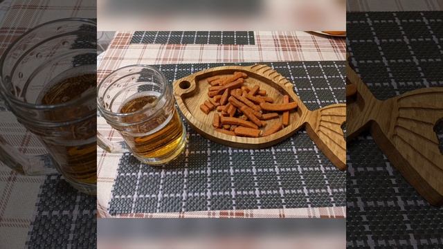 Тарелка Рыбка из дуба