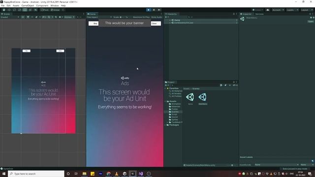 How to make complete Flappy Bird game in Unity ADS смотреть онлайн