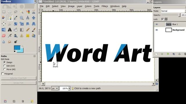 Word Art with Gimp's Path Tool смотреть онлайн