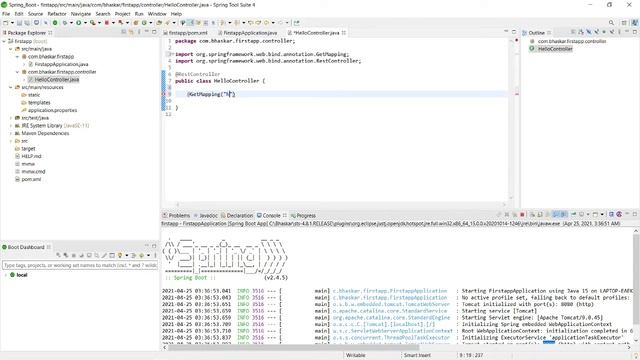 Create Your First Spring Boot 2.0 Application and REST Controller (GET) смотреть онлайн