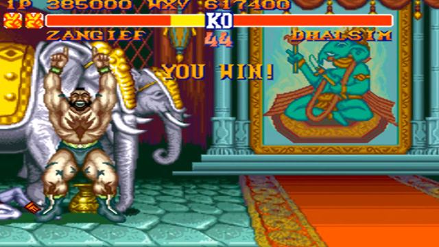Street Fighter II - The World Warrior (SNES) - Zangief Playthrough (Hardest) смотреть онлайн