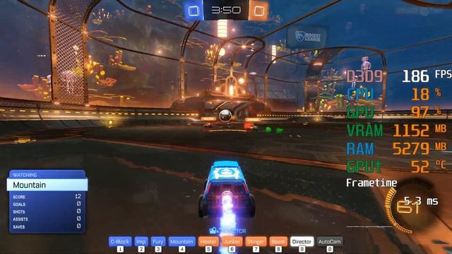 GeForce GTX 1650 -- AMD Ryzen 5 3600 -- Rocket League FPS Test смотреть онлайн