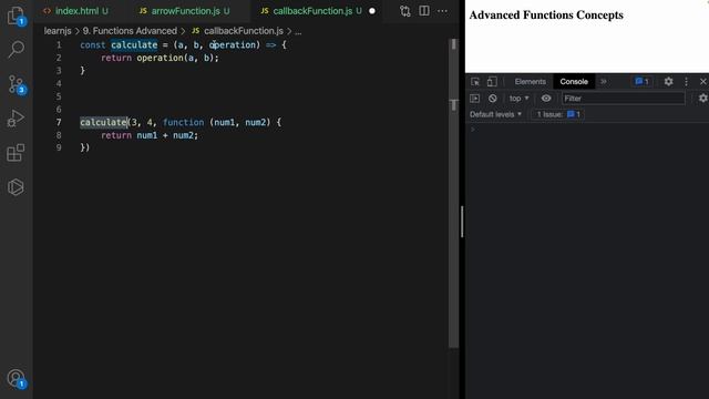 Callback Functions in Javascript & Arrow Functions in Javascript | Web Development Course #43 смотреть онлайн
