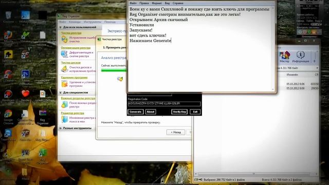 Как установить и Активировать Reg Organixer смотреть онлайн