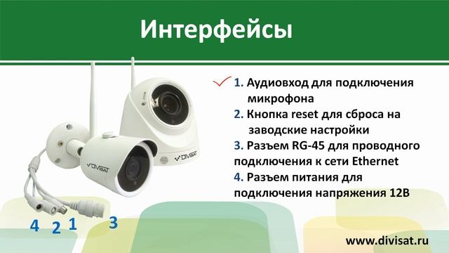 Видеопрезентация Wi-Fi камер Divisat смотреть онлайн