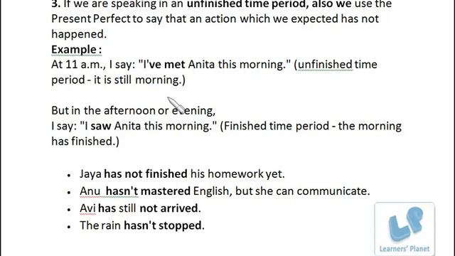 S-7 Present Perfect Tense|English grammar tutorials in hindi for children смотреть онлайн