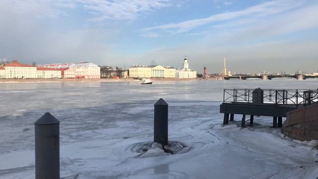 Набережная Невы, Питер, февраль 2019 смотреть онлайн