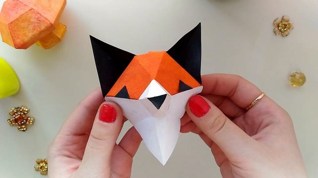 DIY ЛИСА из бумаги ПАПЕРКРАФТ | Katrin//Kate смотреть онлайн