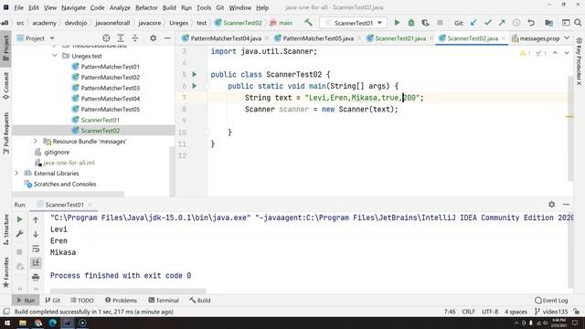 137 - Utility Classes - Scanner - Tokens and Delimiters смотреть онлайн