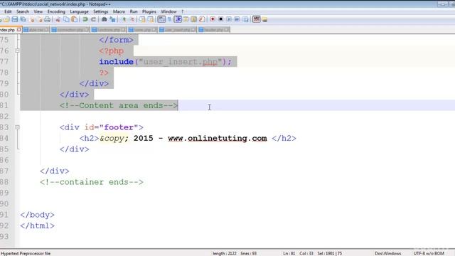 007 Creating the Dynamic Template in php смотреть онлайн