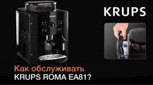 Как обслуживать автоматическую кофемашину KRUPS ROMA EA81?
