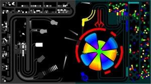 Attacker vs Defender - Core Destruction 5 - Marble Race in Algodoo