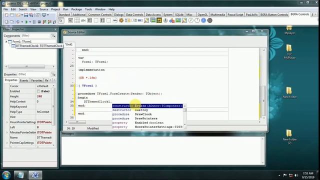 Analog Clock Using Lazarus IDE смотреть онлайн