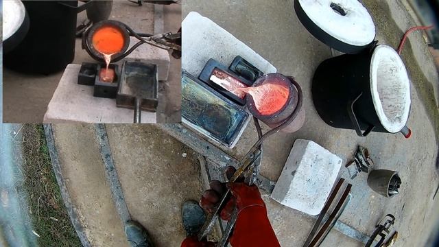 плавим латунь (Cu+Zn). плавим Al. Маленькая находка с работы. смотреть онлайн