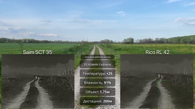 Сравнение тепловизоров [iRay Saim SCT 35] vs [iRay Rico RL 42] смотреть онлайн