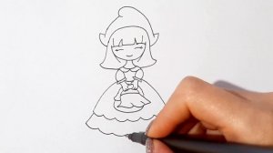 Как нарисовать КРАСНУЮ ШАПОЧКУ/How to draw a LITTLE RED RIDING HOOD