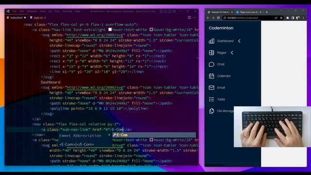 ASMR Programming - Tailwind CSS Side Navigation Bar - No Talking смотреть онлайн