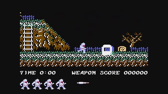Atari XL/XE - Ghosts N' Goblins (game, W.I.P.)