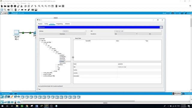 Configuring SNMP, Packet Tracer v.7.2 смотреть онлайн