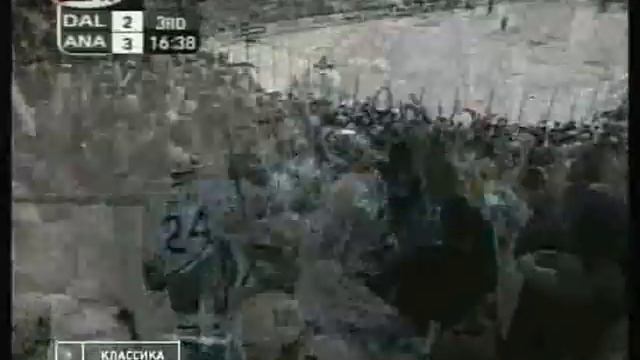 Ruslan Salei scores his first NHL playoff goal in game 6 against Stars (2003) смотреть онлайн