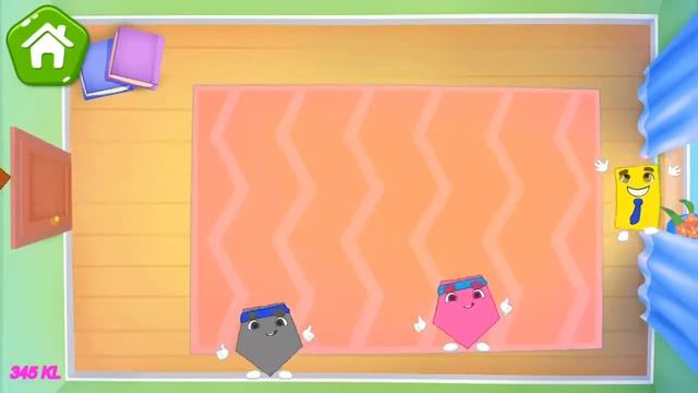 Learning shapes and colors for toddlers: kids game # 4 - 345 kids learning смотреть онлайн