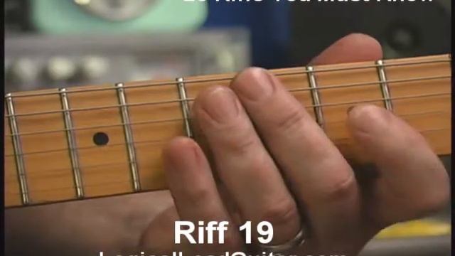 Lessons for Guitar - Riff 19 - Play Guitar Online смотреть онлайн