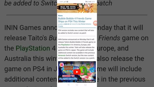 Bubble Bobble 4 Friends Game Ships on PS4 This Winter смотреть онлайн