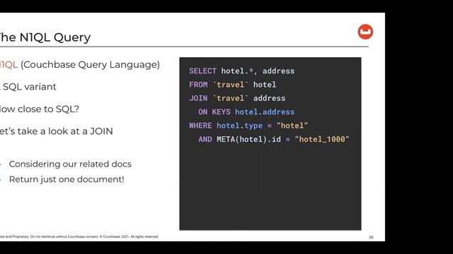 JSON Data Modeling with Couchbase смотреть онлайн