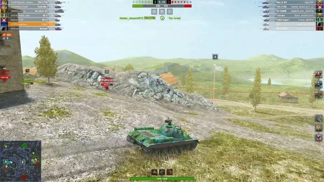 WoT Blitz: бой на T-34-1 карта "Кастилья" (2691 урона) смотреть онлайн