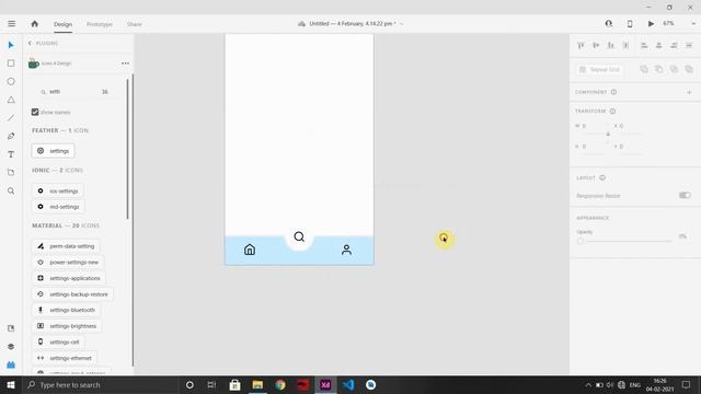 Bottom Navigation menu bar Adobe Xd Ui смотреть онлайн