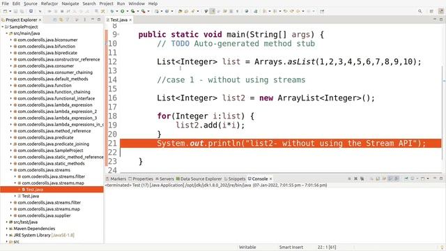 22 Java 8 Streams map() Method Example смотреть онлайн