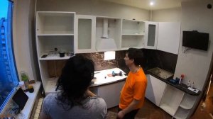 сборка углового кухонного гарнитура