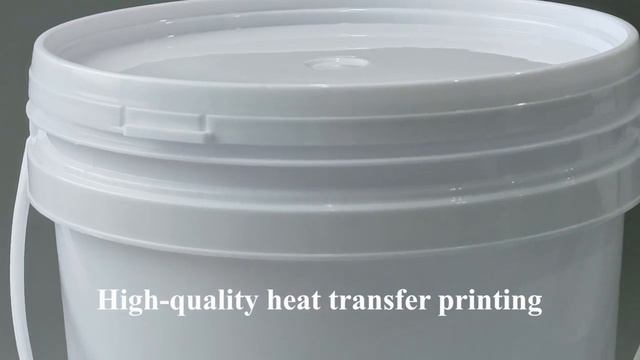 5 L Round plastic bucket with handle and lid PP white material high quality injection containers смотреть онлайн