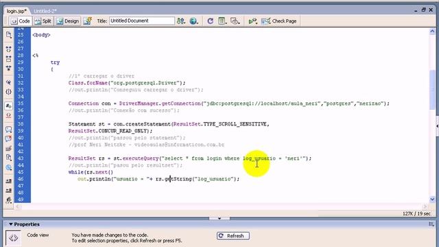 aula 48 java ee - Usando a clausula SQL Where смотреть онлайн