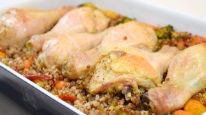 Гречка с курицей и овощами в духовке. Сытный ОБЕД или УЖИН.