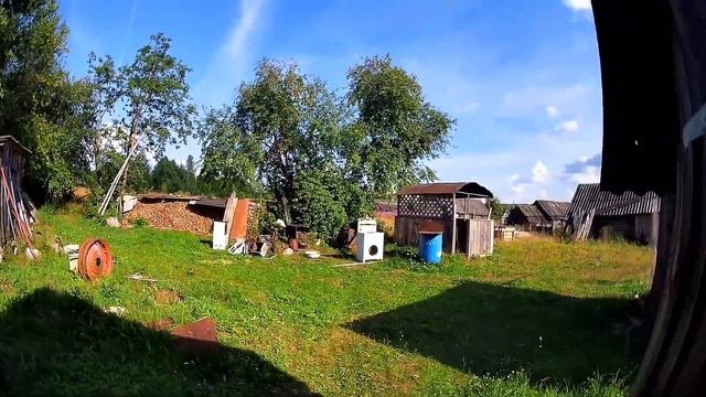 Деревня.За грибами! Картошка на печке буржуйке . смотреть онлайн