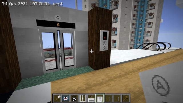 New Elevator Mechanics and Custom Destinations - Minecraft Transit Railway Tutorials Episode 10 смотреть онлайн