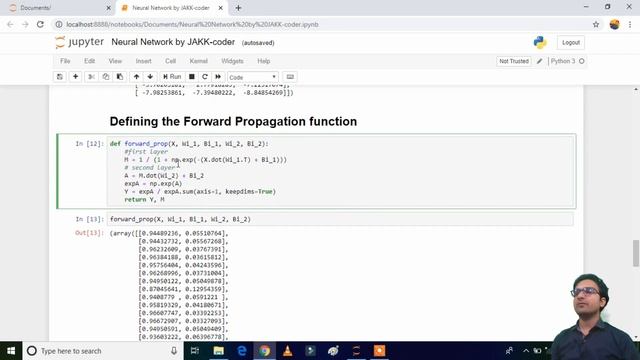 How to build Neural Network from scratch in Python | ann using numpy смотреть онлайн