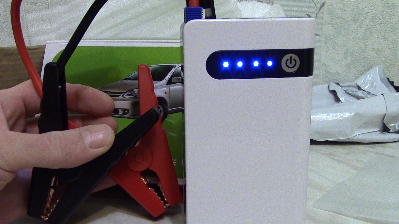 Пуско зарядное устройство для автомобиля с Алиэкспресса. Пусковое устройство для автомобиля. смотреть онлайн