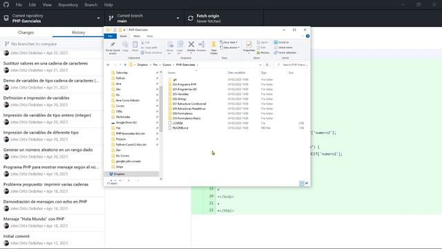 PHP Esenciales: 32 Clonación Repositorio de GitHub con la Herramienta GitHub Desktop, XAMPP para PH смотреть онлайн