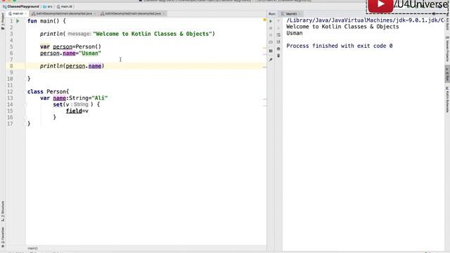 Kotlin for Beginners-26 | What is Kotlin Backing Field? & Field vs Property | U4Universe смотреть онлайн