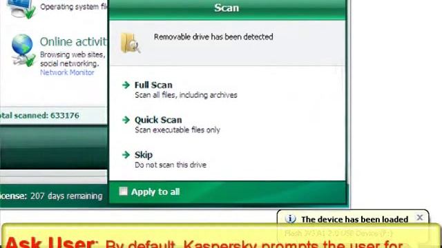Auto scan Removable drives with Kaspersky 2010 смотреть онлайн