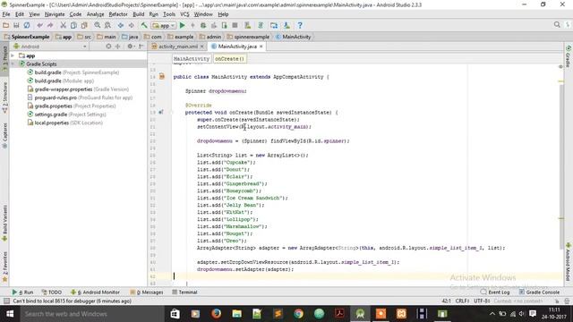 How to Implement Spinner in Android Studio | Code DeV Tech смотреть онлайн