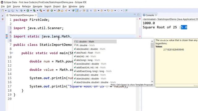 #59 | How to import static Method in java | Static Import | Coding Example смотреть онлайн