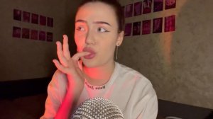 АСМР МАКИЯЖ МОКРЫМ ПАЛЬЧИКОМ ? / звуки рта ?