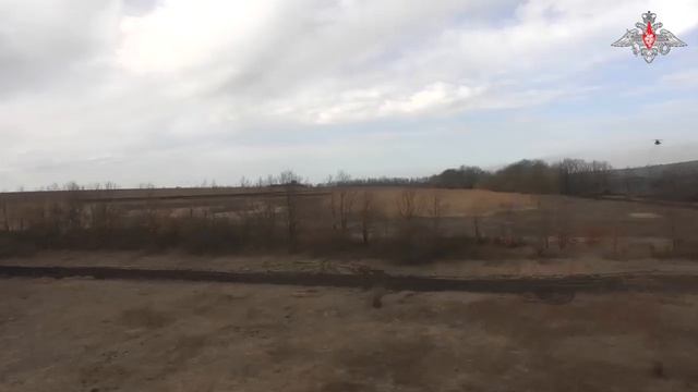 Боевая работа экипажа вертолета Ми-35М