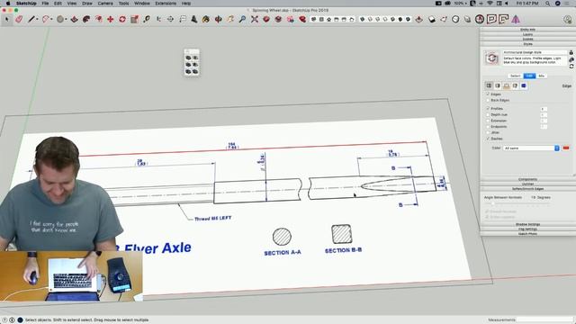 Live Modeling a Spinning Wheel in SketchUp смотреть онлайн