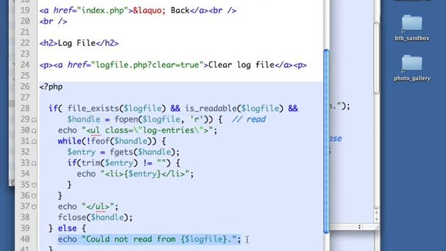 07 14 Creating a log file Solution смотреть онлайн